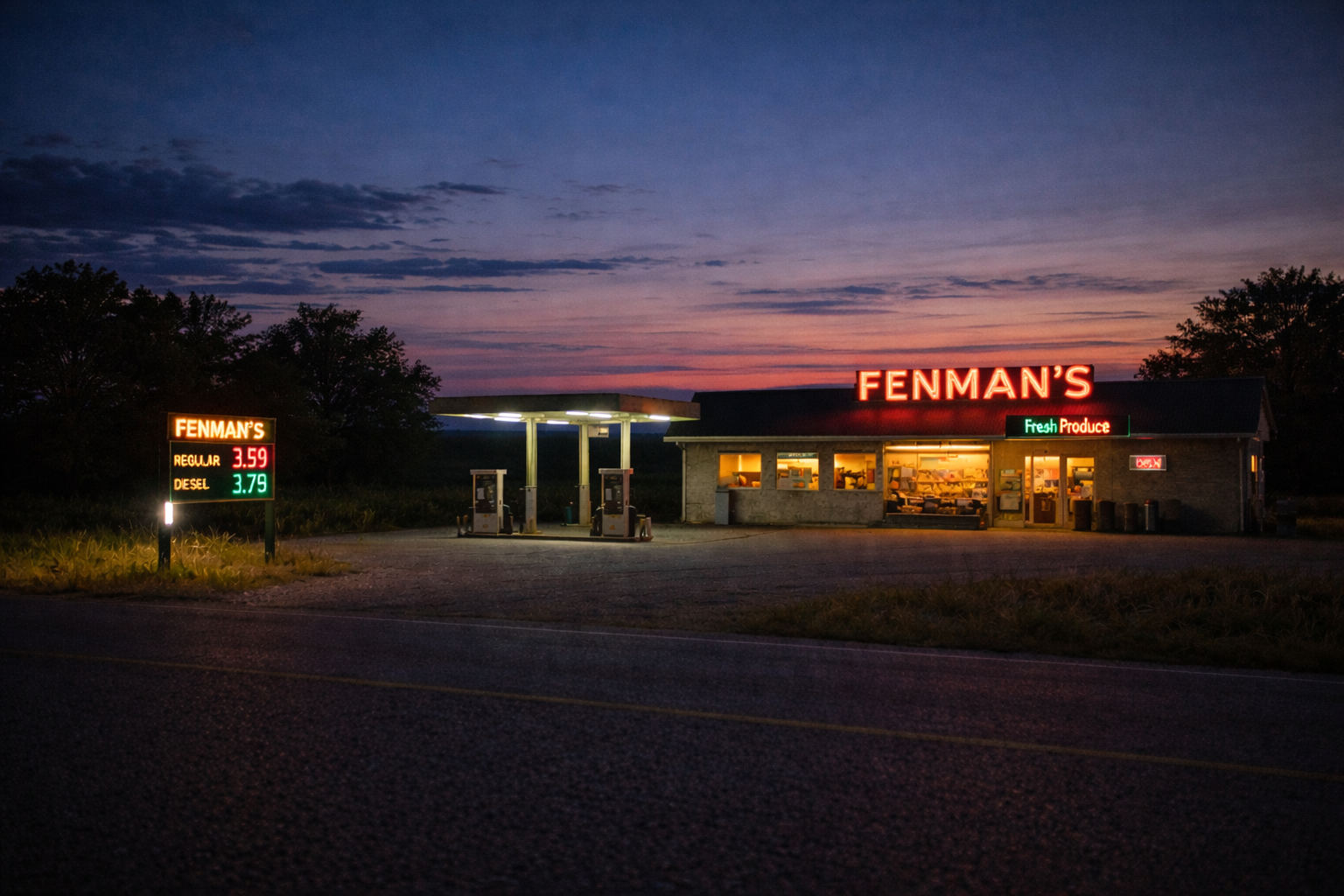 Fenman's gas station